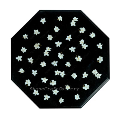 15" MarbleTable Top Pietra Dura Inlay Work - Image 1 of 4