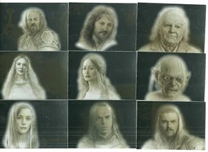 Lord of the Rings Masterpieces Series Two II Silver Foil Chase Card Set 9 Cards - Picture 1 of 2
