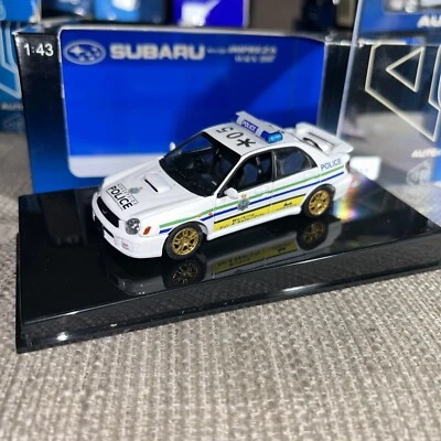 1.43 code 3 Subaru New Age Impreza police car Merseyside  police mint AUTOart - Image 1 of 4