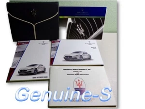OEM 2017 Maserati Owner's book / Owners Manual + Maserati Black cover case OEM - Bild 1 von 3