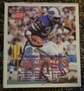 1984 NFL Legends Football Daily Appointment Calendar - Picture 1 of 4