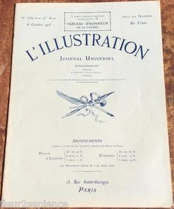 L'illustration N°3789 du 16 octobre 1915 Champagne Serbie Gorges Scott - Bild 1 von 1