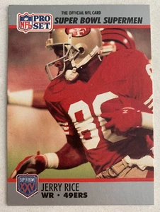 NFL JERRY RICE 1990 Pro Set San Francisco 49ers Super Bowl Supermen CARD  #48 - Bild 1 von 3