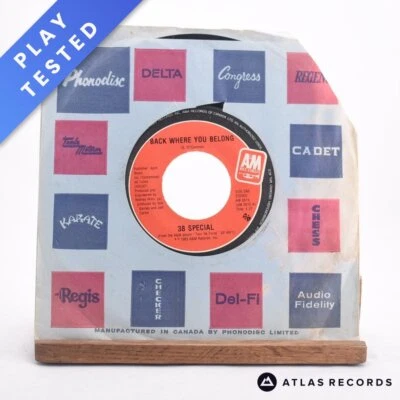 38 Special - Back Where You Belong - 7" Vinyl Record - VG/VG+ Foto 1 de 4