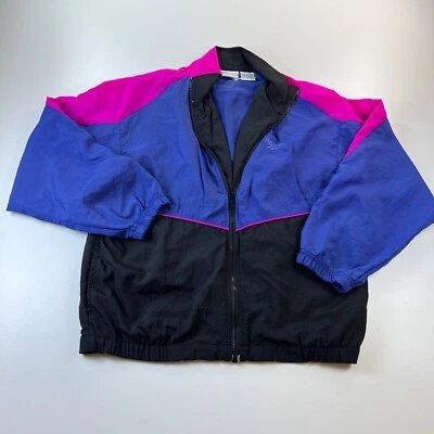 Chaqueta cortavientos Reebo vintage para mujer mediana colorida cremallera completa transpirable años 90 Foto 1 de 4