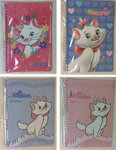 Disney Aristocats Marie Cat Pink Blue Flower Piano Music TV movie Lined Notebook - Picture 1 of 13