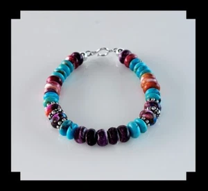 White Fox Creation: Chunky Multi Stone Bracelet - Bild 1 von 5