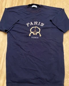 Paris VINTAGE Embroidered Tourist Shirt from France - Picture 1 of 3