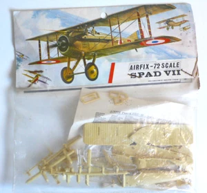 KIT AIRFIX 1/72è SPAD VII REF 129 BAG BANDE ROUGE 1967 COMPLET - Imagen 1 de 2
