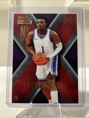 1/3 - 2022 Wild Card TREVOR KEELS /3 National Red Purple X-PLODE MATTE #MXPN-22 - Image 1 of 2