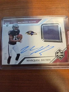 2019 Panini Limited - Rookie Patch Autographs Marquise Brown #107 /149  - Picture 1 of 2