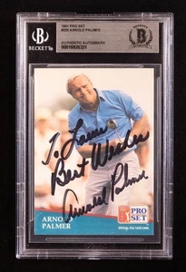 Arnold Palmer - SIGNED ON CARD - 1991 Pro Set PGA Tour #220 - beschriftet - Bild 1 von 2