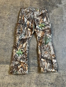 DSG Camo Hunting Pants Fleece Lined Outdoor Realtree Style Cargo Medium - Picture 1 of 8