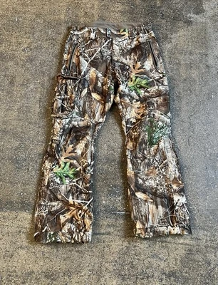 DSG Camo Hunting Pants Fleece Lined Outdoor Realtree Style Cargo Medium - Image 1 of 4