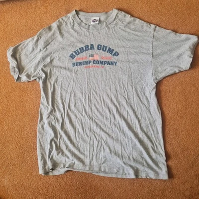 Bubba Gump Vintahe XL T Shirt Greay 2001 Used - Image 1 of 4