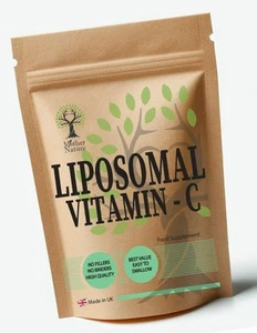 Liposomal Vitamin C Capsules 1000mg per Serving High Strength Clean Vitamin C - Picture 1 of 17