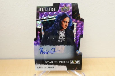 2022 Upper Deck AEW Allure Kris Statlander #133 Purple Diamond Die Cut SP 6/10 - Image 1 of 2