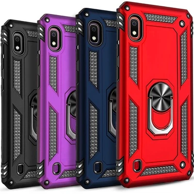 Для SAMSUNG GALAXY A10E чехол телефона чехол двойной слой + закаленное стекло экрана - Изображение 1 из 4