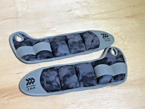 All In Motion™ Pair of 2.5 lb Wrist Weights | Adjustable | Neoprene Cover - Picture 1 of 6