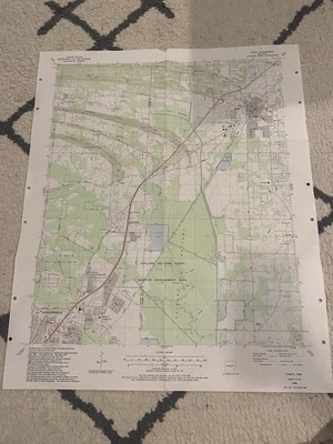 Mapa Cabot Jacksonville Arkansas 1987 23 x 27 pulgadas vintage Foto 1 de 4