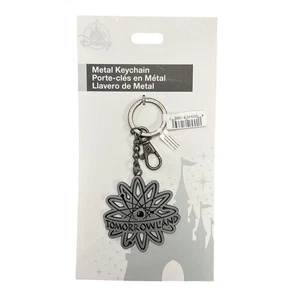 Disney Parks Magic Kingdom Tomorrowland Silver Metal Keychain New - Picture 1 of 3