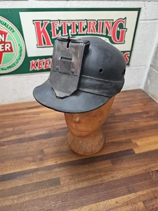 Antico elmetto cappello rigido in pelle da minatori di carbone Pennsylvania A59 - Foto 1 di 14