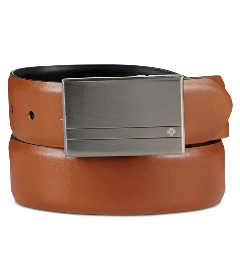 Cinturón con placa Ryan Seacrest para hombre, negro tostado, 40 Foto 1 de 1