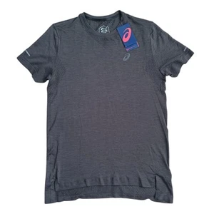 Asics Seamless D1 Running T-Shirt Dark Heather Grey Men's Medium New With Tags - Picture 1 of 7
