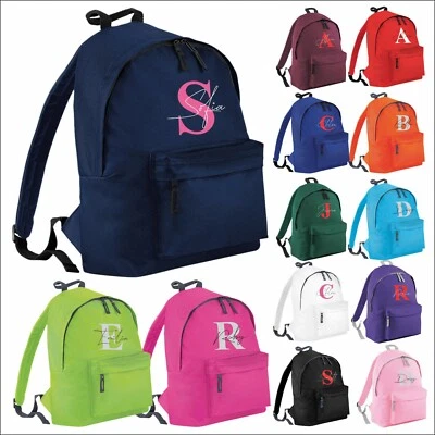 BAGBASE Personalisierte Mädchen Rucksack Tasche Mini Schule PE Club Kinderzimmer beliebiger Name Mode Tasche