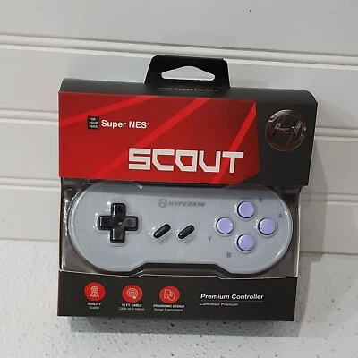 Hyperkin "Scout" Premium SNES Controller for Super Nintendo, RetroN 2 & RetroN 3 - Image 1 of 4