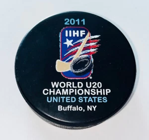 IIHL 2011 World U20 Championship Buffalo, NY. NHL Collector Hockey Puck #2 - Picture 1 of 2