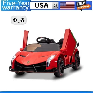 12V Ride on Car Licensed Lamborghini Veneno Electric Car for Kids Remote Control - Picture 1 of 7