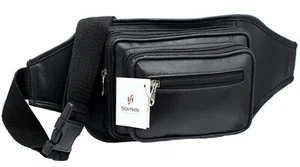 Starhide Real Leather Hip Waist Bum Bag Travel Pouch Pack Market Trader Bag 510 - Picture 1 of 5
