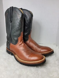 Bota Anderson Bean para mujer talla 7 Roper vaquera marrón occidental negra cómoda - Imagen 1 de 10