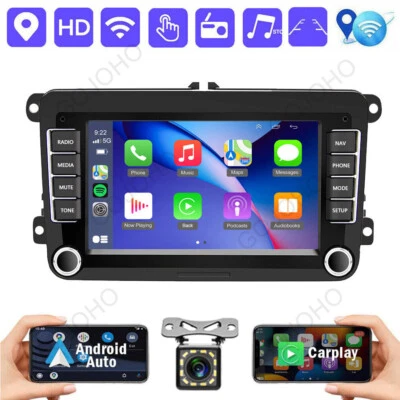 64GB For VW Golf MK5 MK6 Jetta RCD330 Android 13 Apple Carplay Car Stereo Radio - Image 1 of 4