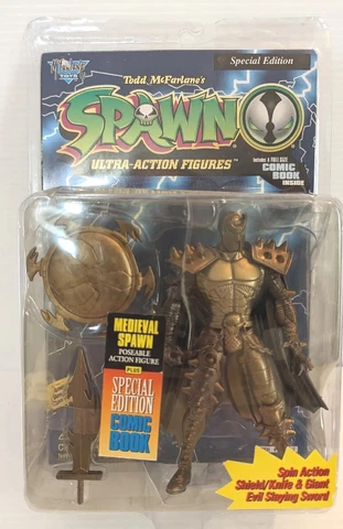 McFarlane Toys - Medieval Spawn - Special Edition Action Figure * Sealed 1996 Cover