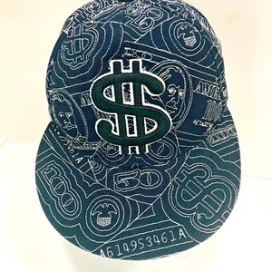 Dinero $$$ Gorra de Béisbol Bordada Unisex M Gorra Unipro Negro Blanco Acrílico - Imagen 1 de 9