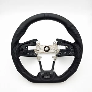 Revesol Steering Wheel NEW 3D Black Ring For 2016-2021 HONDA CIVIC Gen 10th FK7 - Picture 1 of 4