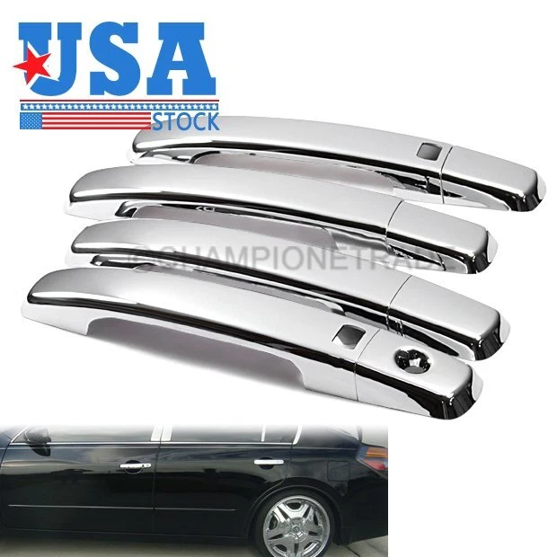 US Chrome Side Door Handle Cover For 2004-2008 Nissan Maxima Altima Sentra Quest Foto 1 de 4