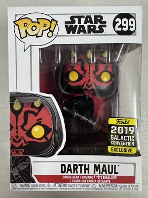 Darth Maul 299 ~ Star Wars ~ Vinil Funko Pop ~ Convenção Galáctica 2019 Excl - Imagem 1 de 4