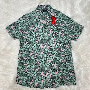 Camicia Ice Cream Hundreds da uomo abbottonata BBC camicia hawaiana taglia media - Foto 1 di 5