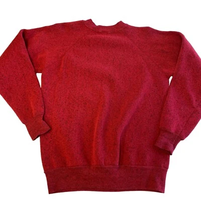 Sudadera De Colección Años 70 80 Alforja Roja Negra HEATHER Entrenamiento Atlético 50/50 RAGLAN L Foto 1 de 4