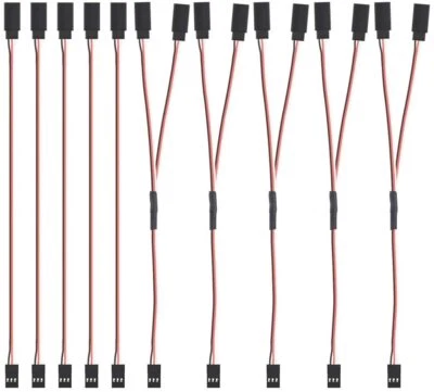 Servo Verlängerungskabel 150mm 10er Set | 3-Pin Stecker AWG 22 für RC Modelle - Bild 1 von 4