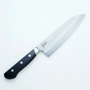 "HONMAMON" Aogami Matte Hammered Pattern Santoku (All-Purpose Knife) 180mm - Picture 1 of 5
