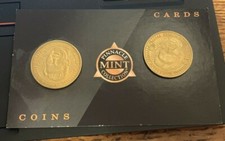 2 1997-98 Pinnacle Mint Coins Brass Mats Sundin & Martin Brodeur NHL Hockey