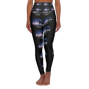 Eagles High Waisted Yoga Leggings, Gym Leggings, Workout Pants, Athleisure Wear, - Picture 1 of 25