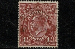 1922 KGV Head 1½d Bright Red-Brown SG 60 Finely Cancelled - For Charity - Picture 1 of 2