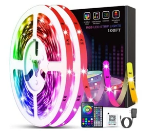 Tenmiro Led Lights for Bedroom 100ft (2 Rolls of 50ft) Music Sync Color Changing - Picture 1 of 7