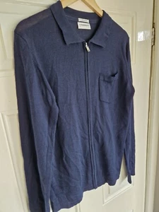 Cárdigan Lindbergh Lana Merino, Cremallera Completa, Bolsillo Frontal, Hombre Mediano - Imagen 1 de 7