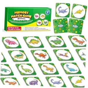 Match Game,Memory Game,Dinosaur Toys 32 Pcs Toddler Card Games for Boys Girls - Picture 1 of 8